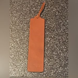 Vintage Unused Coach Brown Leather Bookmark
